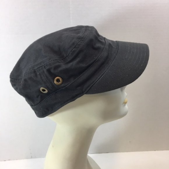 GAP Military Style Baseball Cap Cotton Hat Dark Green/Brown S/M - Picture 2 of 7